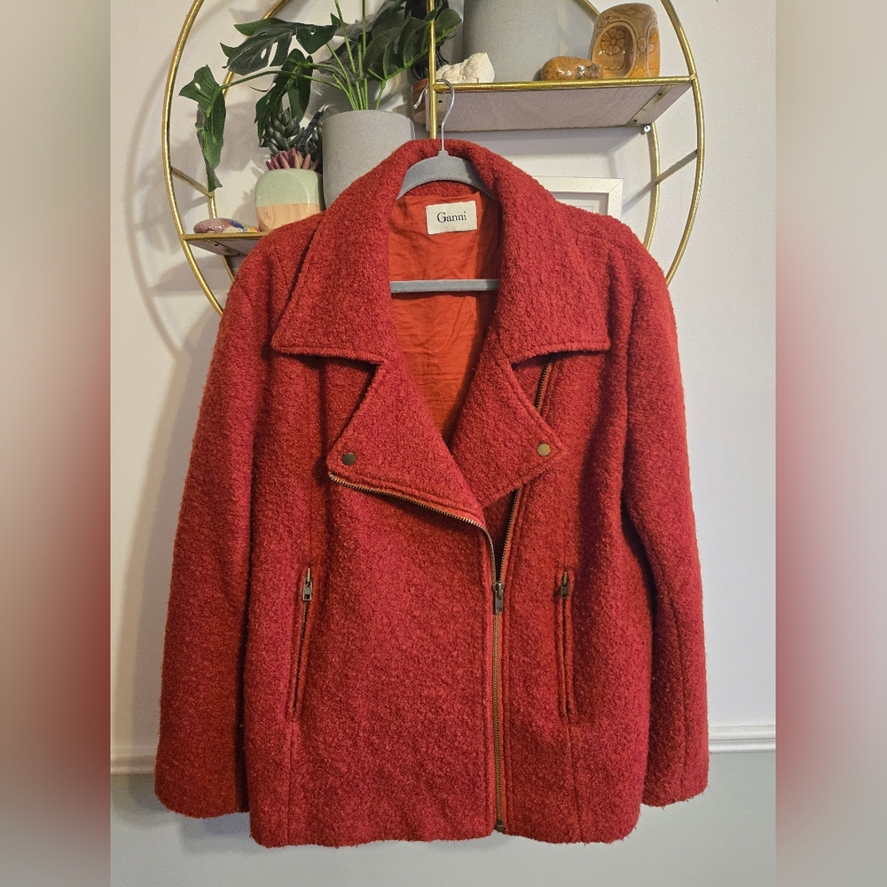 Ganni Red Wool Jacket